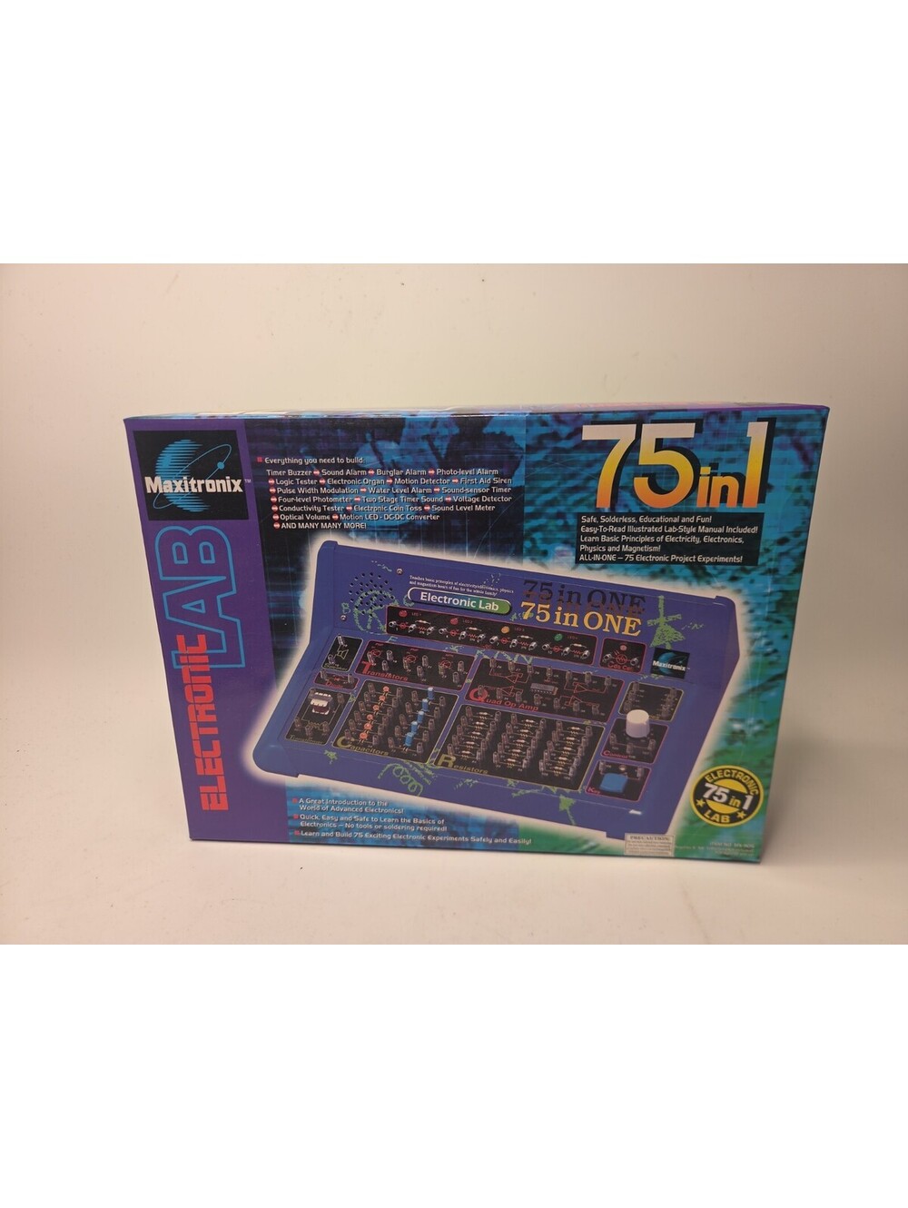 Elenco MX-905 Maxitronix 75-in-1 Electronic Project Lab New Open Box